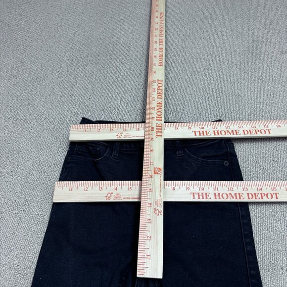 Old Navy Jeans Extra High Rise Rockstar Super Skinny Black Pockets Size 0 - Picture 2 of 12